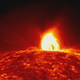 Watch this stunning solar eruption create loops of fiery rain on the Sun's surface